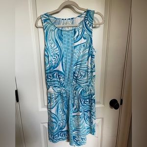 Lilly Pulitzer blue & white romper